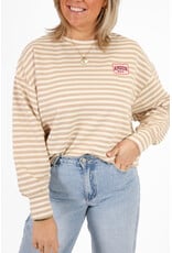 21Jewelz Strepen sweater amour paris - beige