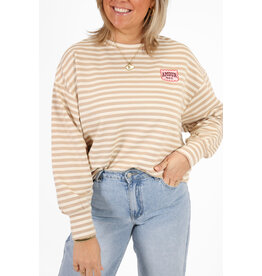 21Jewelz Strepen sweater amour paris - beige