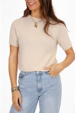 21Jewelz Effen basic truitje met korte mouw - ecru
