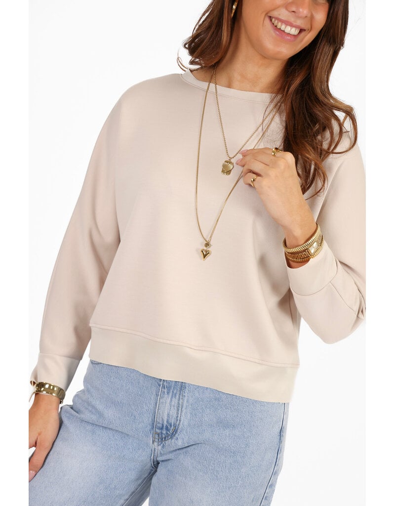 21Jewelz Effen basic sweater - beige