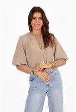 21Jewelz Kanten top - donker beige