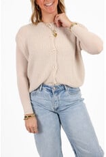 21Jewelz Wollig gilet met knoopjes - beige