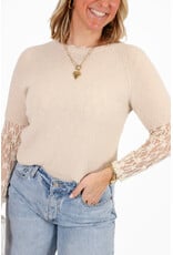 21Jewelz Effen basic truitje met korte mouw - ecru