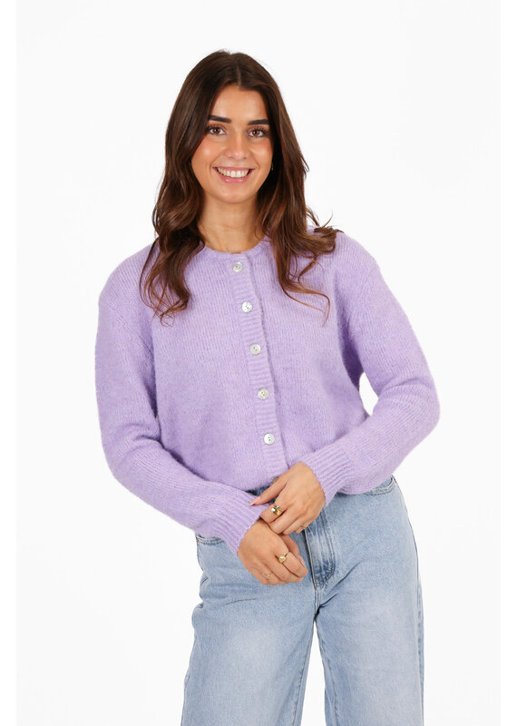 21Jewelz Effen vestje met knopen - lila