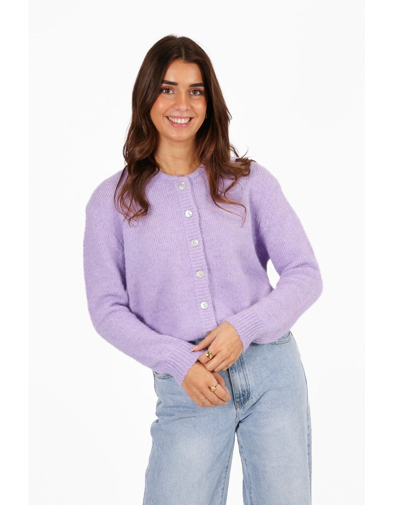 21Jewelz Effen vestje met knopen - lila