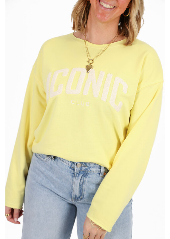 21Jewelz Iconic sweater - geel