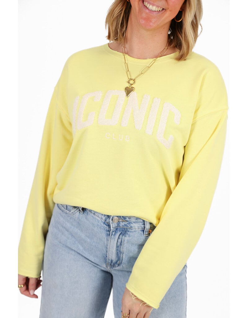 21Jewelz Iconic sweater - geel