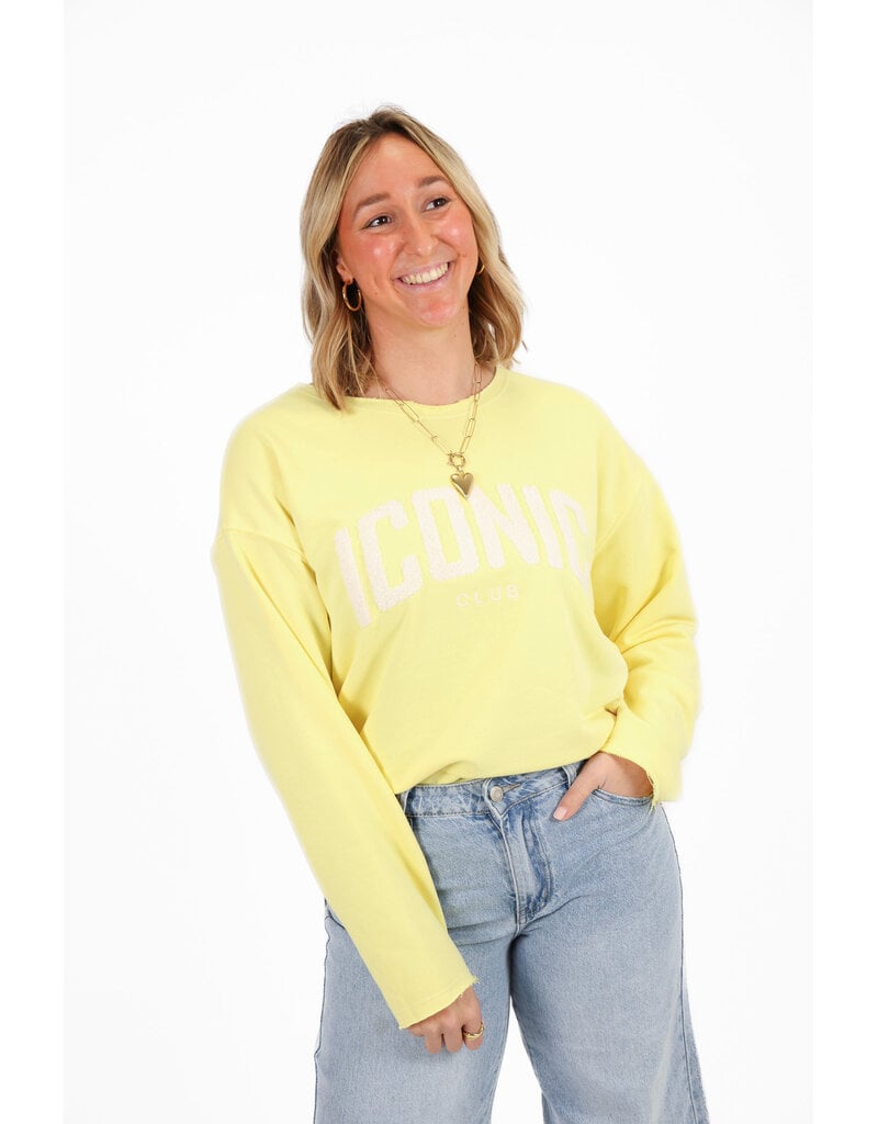 21Jewelz Iconic sweater - geel