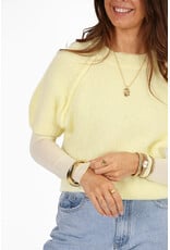 21Jewelz Truitje met opvallende naad - lichtgeel