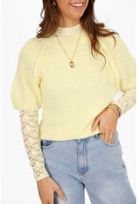 21Jewelz Truitje met opvallende naad - lichtgeel