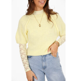 21Jewelz Truitje met opvallende naad - lichtgeel