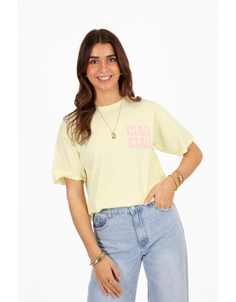 21Jewelz Ciao t-shirt - geel