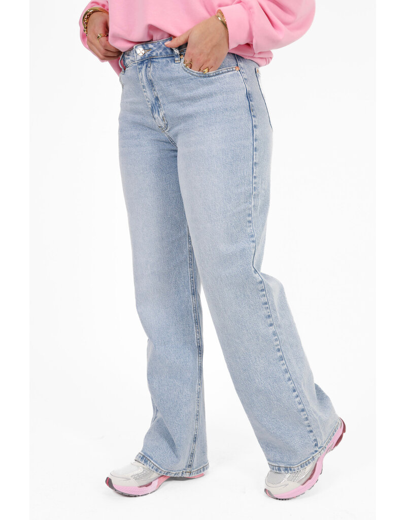 21Jewelz Jeans met gouden details - lichtblauw