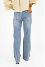 21Jewelz Gerafelde wide leg jeans extra tall - blauw