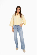 21Jewelz Gerafelde wide leg jeans extra tall - blauw