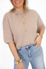 21Jewelz Losvallend wollig truitje met korte mouw - beige