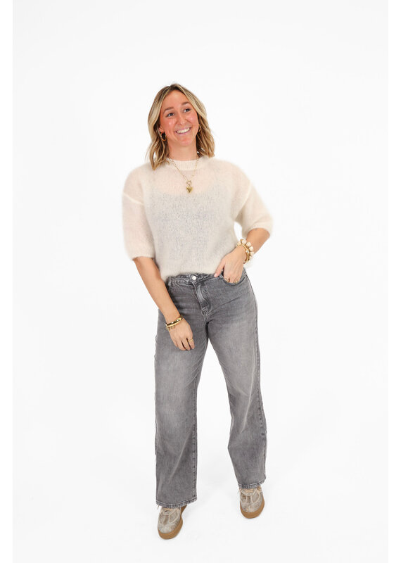 21Jewelz Wide fit jeans - grijs