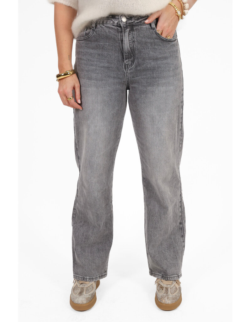 21Jewelz Wide fit jeans - grijs