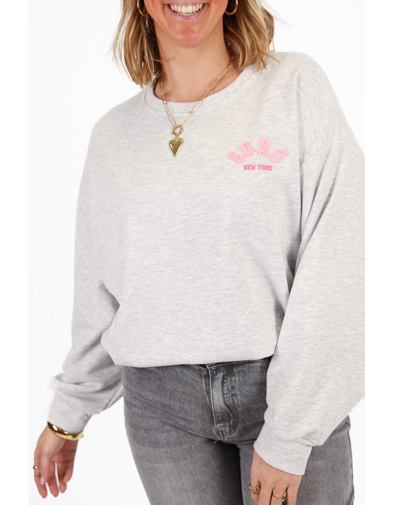 21Jewelz Soho sweater - grijs