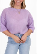 21Jewelz Losvallend wollig truitje met korte mouw - lila