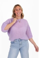 21Jewelz Losvallend wollig truitje met korte mouw - lila