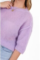 21Jewelz Losvallend wollig truitje met korte mouw - lila
