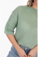 21Jewelz Losvallend wollig truitje met korte mouw - lichtgroen
