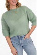 21Jewelz Losvallend wollig truitje met korte mouw - lichtgroen