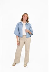 21Jewelz Stretch jeans met strikdetail - beige