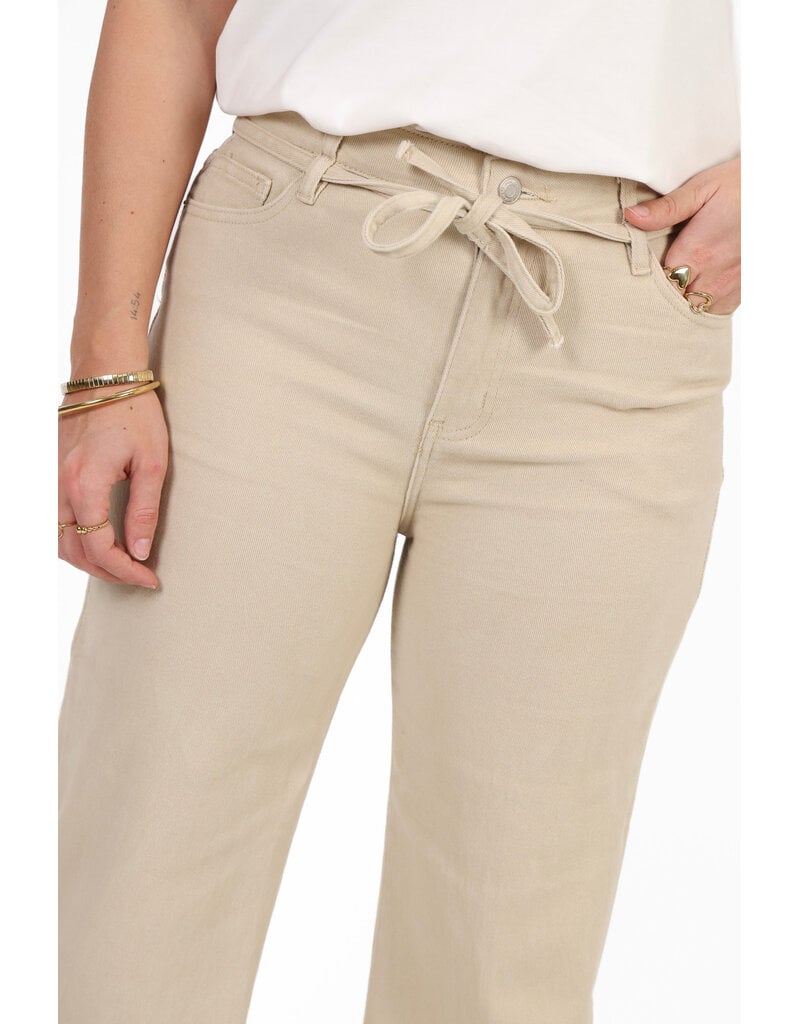 21Jewelz Stretch jeans met strikdetail - beige