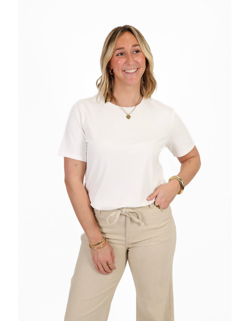 21Jewelz Effen basic t-shirt - wit