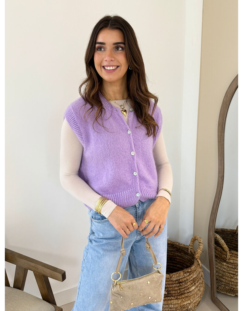 21Jewelz Lila giletje met knoopjes