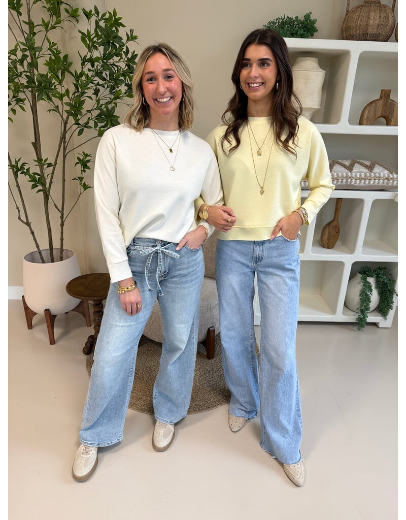 21Jewelz Effen basic sweater - ecru