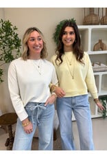 21Jewelz Effen basic sweater - geel