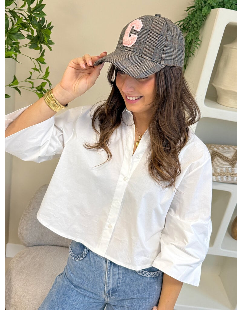 21Jewelz Effen blousje met uitlopende mouwen - wit