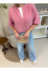 21Jewelz Wollig vestje met schoudervulling - roze