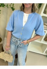 21Jewelz Wollig vestje met schoudervulling - blauw