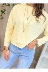 21Jewelz Effen basic sweater - geel