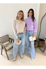 21Jewelz Wollig gilet met knoopjes - beige