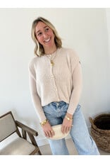 21Jewelz Wollig gilet met knoopjes - beige