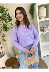 21Jewelz Effen vestje met knopen - lila