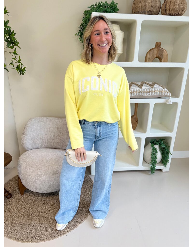 21Jewelz Iconic sweater - geel