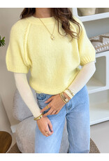 21Jewelz Truitje met opvallende naad - lichtgeel