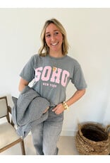 Soho t-shirt - grijs/roze