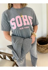 Soho t-shirt - grijs/roze