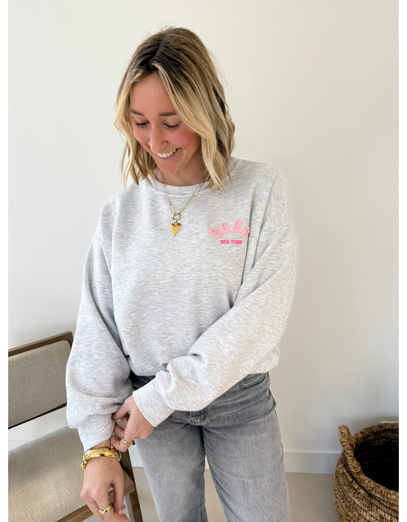 21Jewelz Soho sweater - grijs