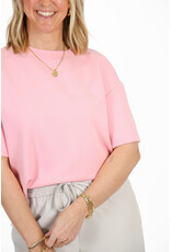 21Jewelz Effen boxy shirt - roze