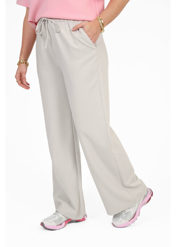 21Jewelz Effen casual jogger - lichtgrijs