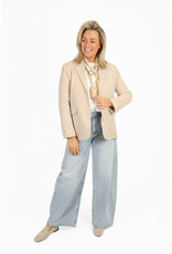 21Jewelz Blazer met krijtstreep - beige