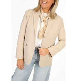 21Jewelz Blazer met krijtstreep - beige